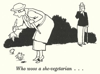 Kto uwodzi się wegetarianką (lito) autorstwa William Heath Robinson