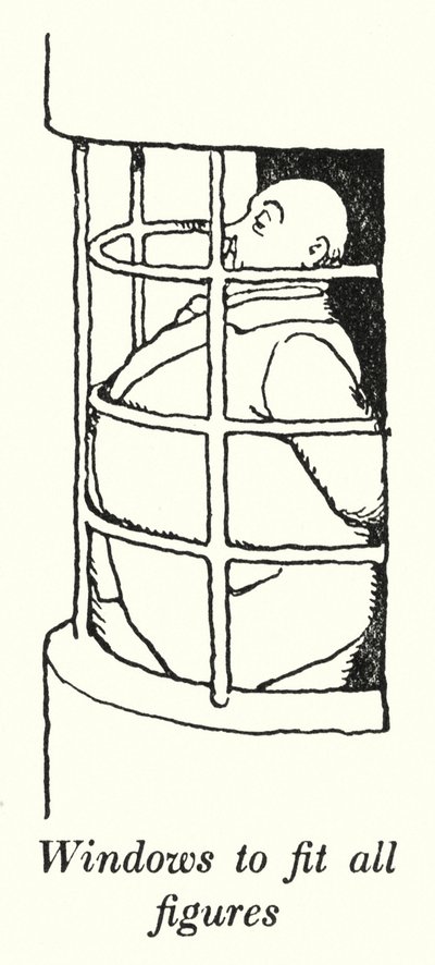 Okna na wszystkie figury (lito) autorstwa William Heath Robinson