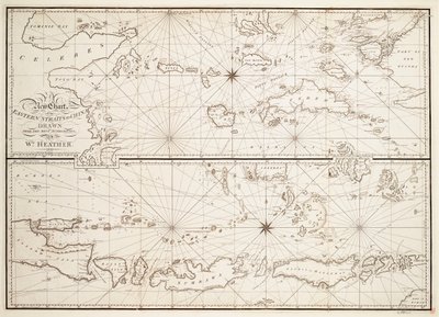 Nowa mapa Cieśniny Wschodniej do Chin autorstwa William Heather