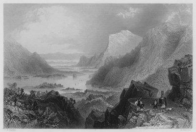 Podejście do Killarney z Kenmare Road (grawerowanie) autorstwa William Henry (after) Bartlett