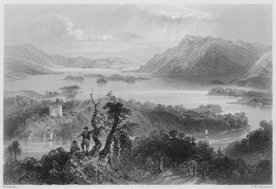 Hazlewood i Lough Gill, Sligo (grawerowanie) autorstwa William Henry (after) Bartlett
