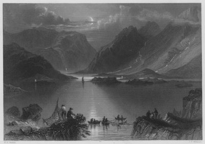 Szef Killeries, Connemara (grafika) autorstwa William Henry (after) Bartlett