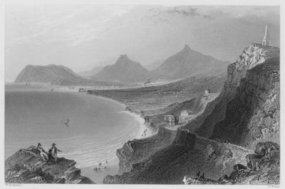 Killiney Bay, Hrabstwo Dublin (grawerowanie) autorstwa William Henry (after) Bartlett