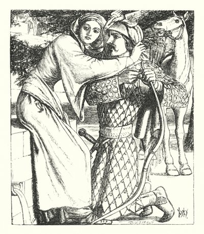 Ballada o Orianie (rycina) autorstwa William Henry (after) Hunt