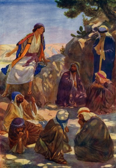 Joseph opowiada swoje sny (kolor lito) autorstwa William Henry (after) Margetson