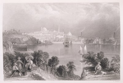 Widok Baltimore, z „Historii Stanów Zjednoczonych”, tom. II, Charles Mackay, grawerowane przez S. Fisher autorstwa William Henry Bartlett