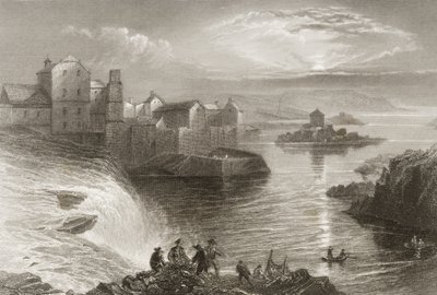 Ballyshannon, hrabstwo Donegal, z „Krajobrazy i starożytności Irlandii” George