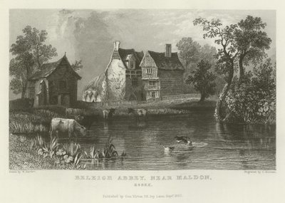 Opactwo Beeleigh, niedaleko Maldon, Essex autorstwa William Henry Bartlett