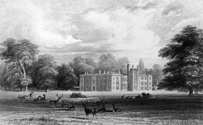 Bell House, Aveley, Essex, grawerowane przez Johna Carr Armytage, 1832 autorstwa William Henry Bartlett