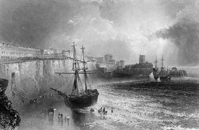 Broadstairs, Kent, grawerowane przez Roberta Brandarda, 1842 autorstwa William Henry Bartlett