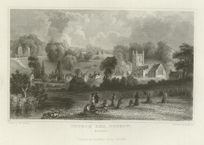 Church End, Dunmow, Essex autorstwa William Henry Bartlett