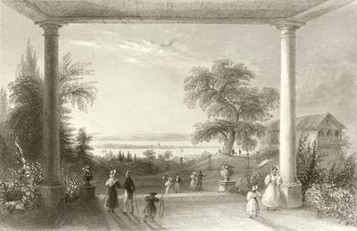 Miasto i Jezioro Bodeńskie, z zamku Wolfsberg autorstwa William Henry Bartlett