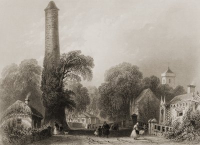 Clondalkin, Hrabstwo Dublin, Irlandia, z „Scenery and Antiquities of Ireland” George