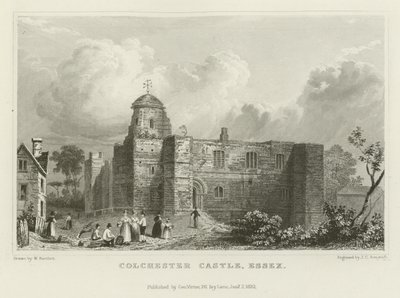 Zamek Colchester, Essex autorstwa William Henry Bartlett