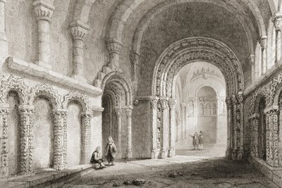 Kaplica Cormaca (zbudowana 1127-34), Skała Cashel, hrabstwo Tipperary, Irlandia, z „Krajobrazy i starożytności Irlandii” George