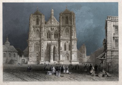 Kopuła Ratyzbony. (grafika, ok. 1830) autorstwa William Henry Bartlett