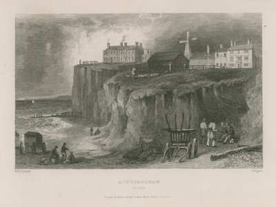 Ogólny widok na Rottingdean autorstwa William Henry Bartlett
