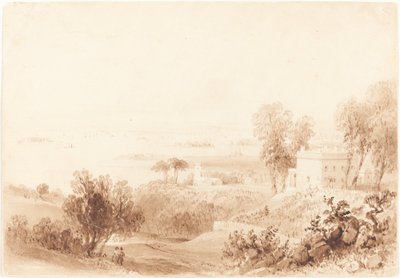 Wzgórza Gowanus, Brooklyn autorstwa William Henry Bartlett