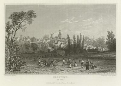 Halstead, Essex autorstwa William Henry Bartlett