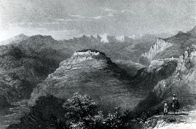 Rezydencja Lady Hester Stanhope w Joon, na górze Lebanon, 1845 r. autorstwa William Henry Bartlett