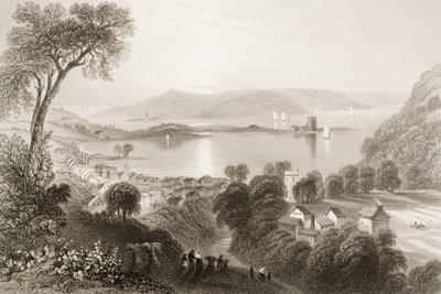 Larne, hrabstwo Antrim, Irlandia Północna, z „Scenery and Antiquities of Ireland” George
