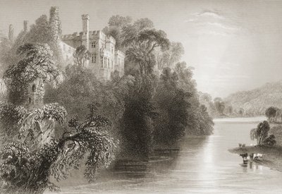 Zamek Lismore, Lismore, hrabstwo Waterford, Irlandia, z „Scenery and Antiquities of Ireland” George