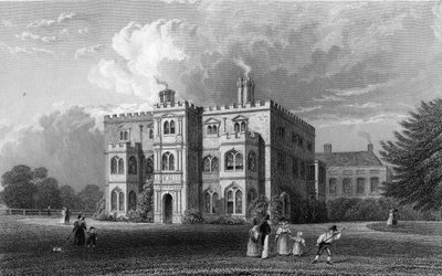 Marks Hall, Coggeshall, Essex, grawerowane przez Johna Carr Armytage, 1833 autorstwa William Henry Bartlett