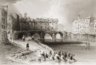 Most starego Baala, Limerick, Irlandia, z „Krajobrazy i starożytności Irlandii” George