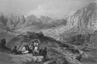 Petra, Miejsce Miasta, Jeremiasz XLIX autorstwa William Henry Bartlett