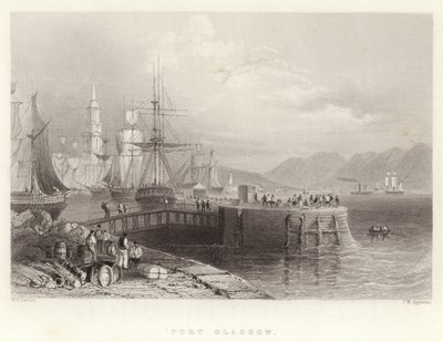 Port Glasgow autorstwa William Henry Bartlett