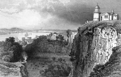 Purfleet, Essex, wyryte przez Johna Rogersa, 1832 autorstwa William Henry Bartlett
