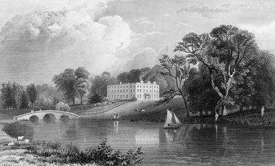 Rivenhall Place, Essex, grawerowane przez Johna Carr Armytage, 1831 autorstwa William Henry Bartlett