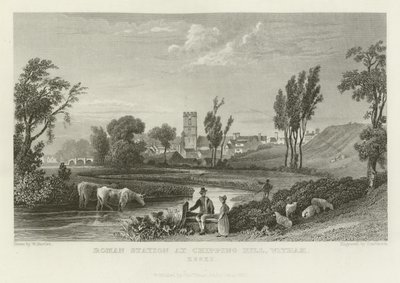 Stacja rzymska w Chipping Hill, Witham, Essex autorstwa William Henry Bartlett