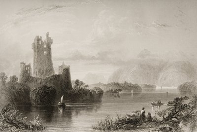 Zamek Ross, Killarney, hrabstwo Kerry, z „Krajobrazy i starożytności Irlandii” George