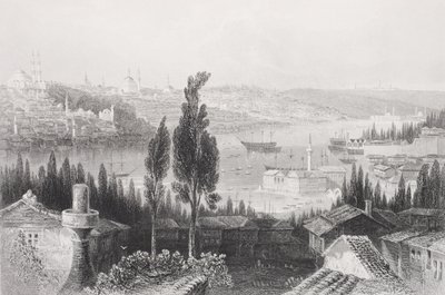 Arsenał z Pery, Turcja, z „Galerii Portretów Historycznych”, wydany ok. 1880 r. autorstwa William Henry Bartlett