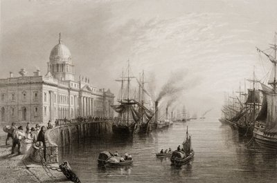 The Custom House, Dublin, z „Scenery and Antiquities of Ireland” George