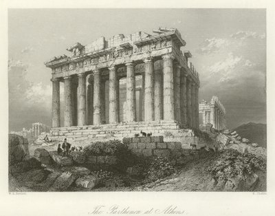 Partenon w Atenach autorstwa William Henry Bartlett
