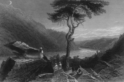 Dolina Shenandoah, z Jefferson Rock, 1838 autorstwa William Henry Bartlett