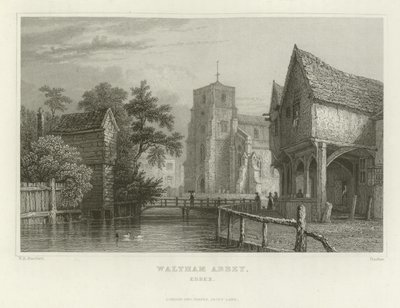 Opactwo Waltham, Essex autorstwa William Henry Bartlett