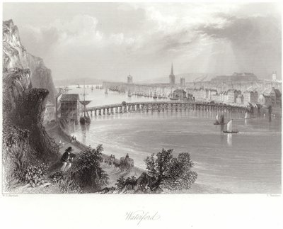 Waterford w hrabstwie Waterford autorstwa William Henry Bartlett
