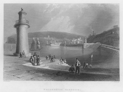 Port Whitehaven (rycina) autorstwa William Henry Bartlett