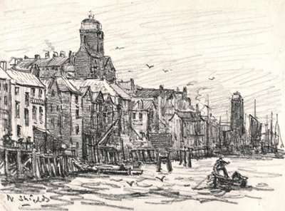 North Shields (węgiel na papierze) autorstwa William Henry Charlton