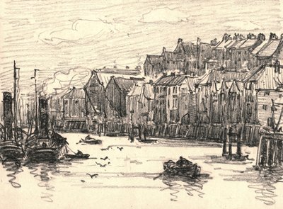 North Shields (węgiel na papierze) autorstwa William Henry Charlton
