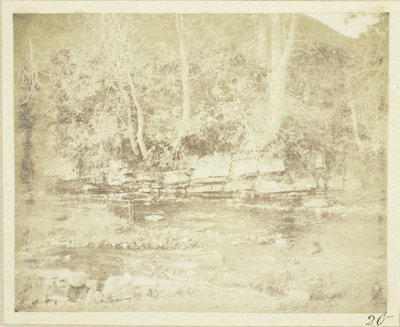 Górski strumyk płynący u stóp zamku Doune autorstwa William Henry Fox Talbot