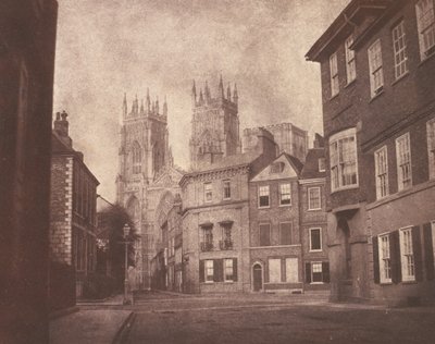 Scena w Yorku: York Minster z Lop Lane, 1845 (zdjęcie) autorstwa William Henry Fox Talbot