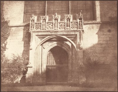 Antyczne drzwi w Magdalen College w Oksfordzie autorstwa William Henry Fox Talbot