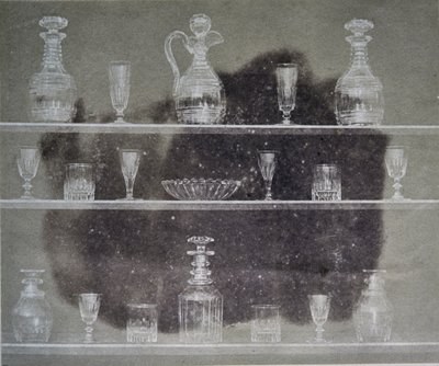 Artykuły szklane, Fotografia, z ołówka natury, 1844 autorstwa William Henry Fox Talbot