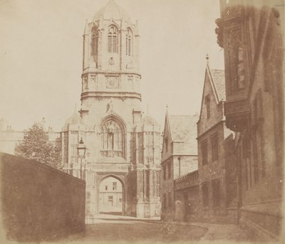 Brama Christchurch, przed wrześniem 1844 roku. autorstwa William Henry Fox Talbot