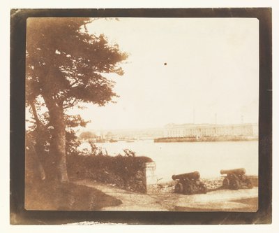 Royal William Victualling Yard, Plymouth, z Mount Edgecumbe autorstwa William Henry Fox Talbot