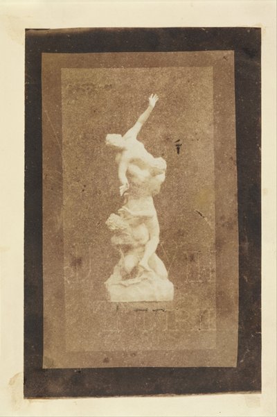 Statuetka gwałtu na Sabinach (kopia Brewstera z druku Talbota) autorstwa William Henry Fox Talbot